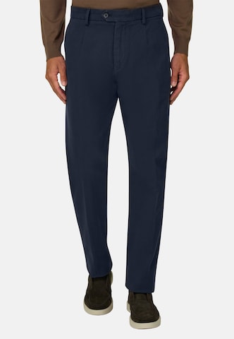 Boggi Milano Slim fit Chino trousers in Blue: front