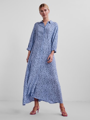 Y.A.S Shirt dress 'CLORA' in Blue