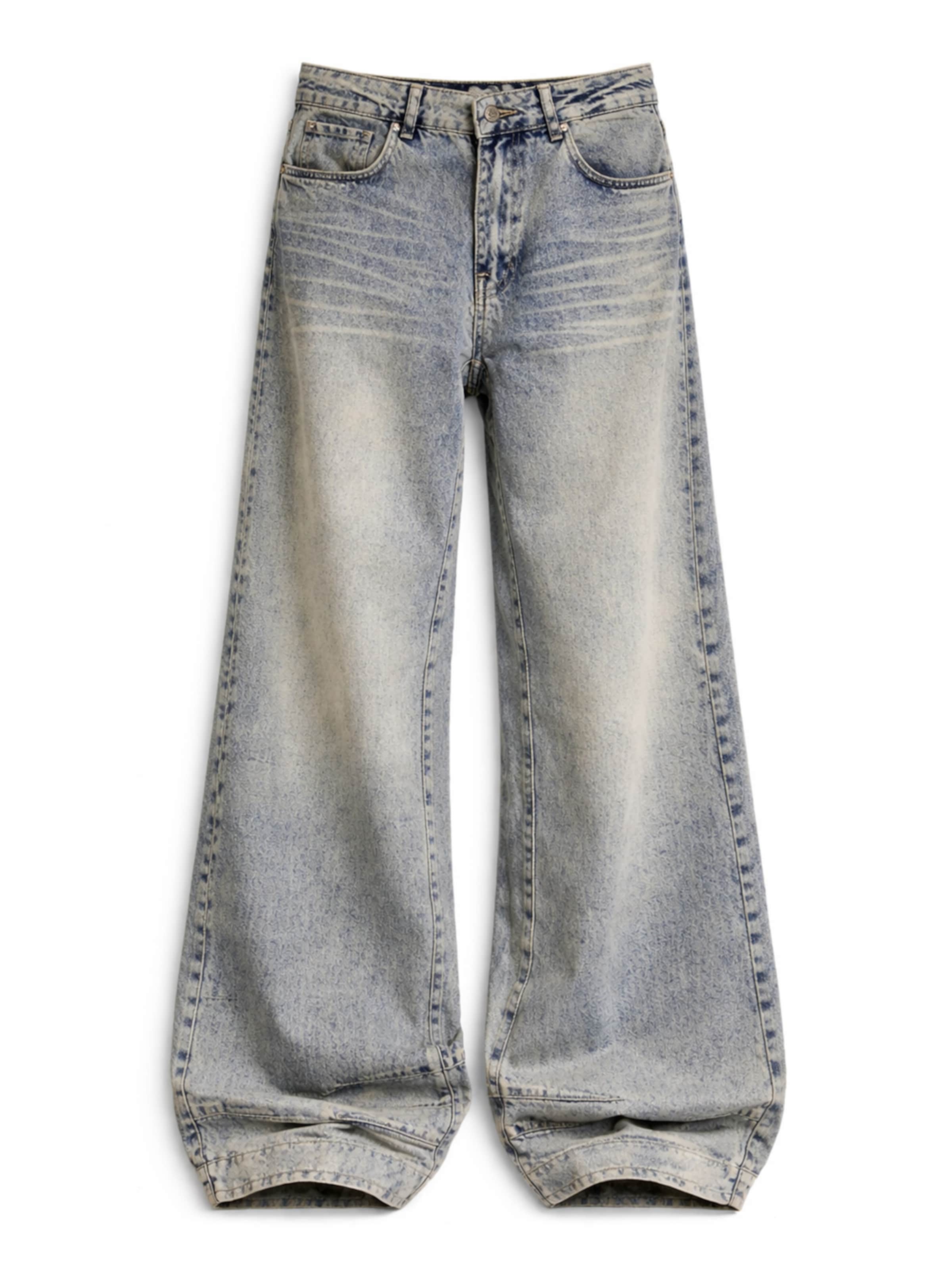 IT'S BASIC Wide leg Jeans 'Wide Mid Rise Jeans' in Blue: front