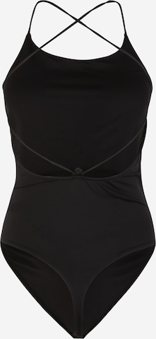 Pieces Maternity - Body camiseta 'MYRNA' en negro