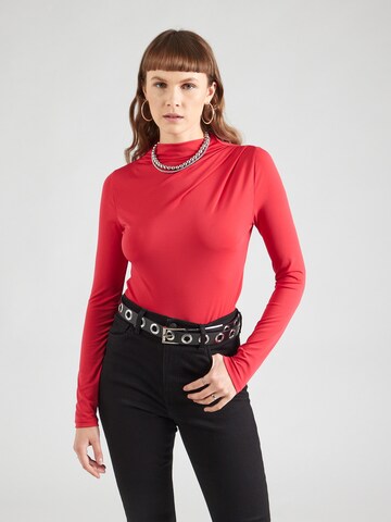 Camicia da donna 'PCMADISON' di PIECES in rosso: frontale