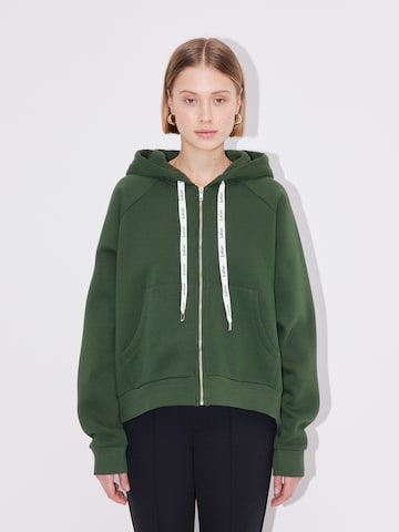 LeGer by Lena Gercke Zip-Up Hoodie 'Jeanette' in Green: front