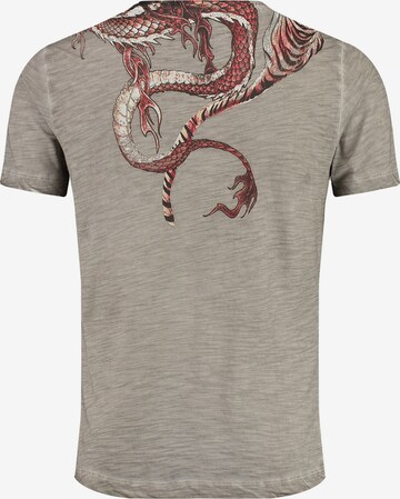 Key Largo - Camisa 'DRAGON' em cinzento