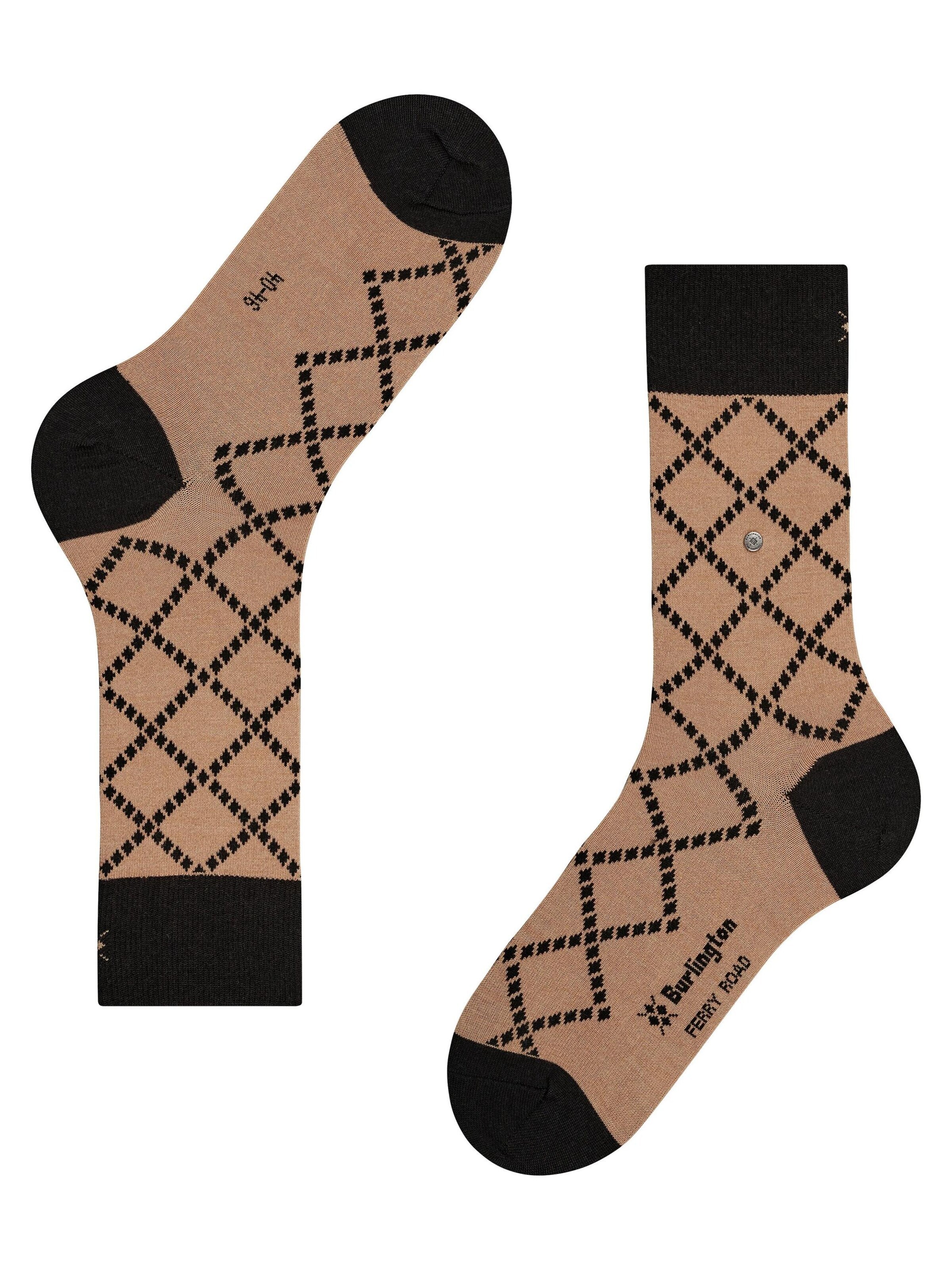 BURLINGTON Socks 'Ferry Road' in Beige