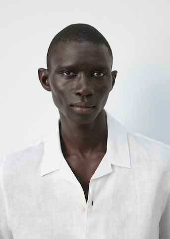 MANGO MAN Regular Fit Hemd 'Ants' in Weiß