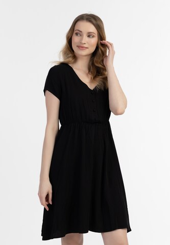 Rochie de vară de la usha BLUE LABEL pe negru: față