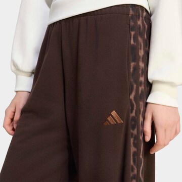 ADIDAS SPORTSWEAR Wide leg Workout Pants in Brown