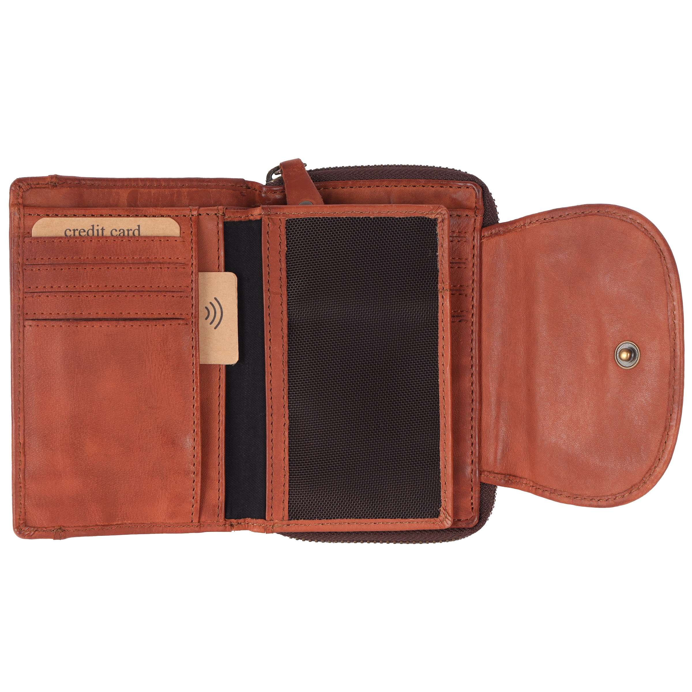 Harbour 2nd Portemonnaie 'Lilian' in Braun