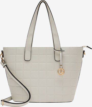 L.CREDI Shopper 'Michaela' in White: front