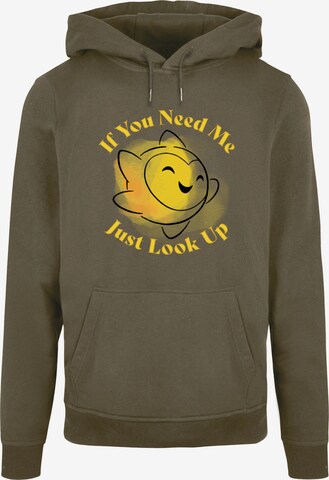 ABSOLUTE CULT Sweatshirt 'Wish - If You Need Me Just Look Up' in Green: front