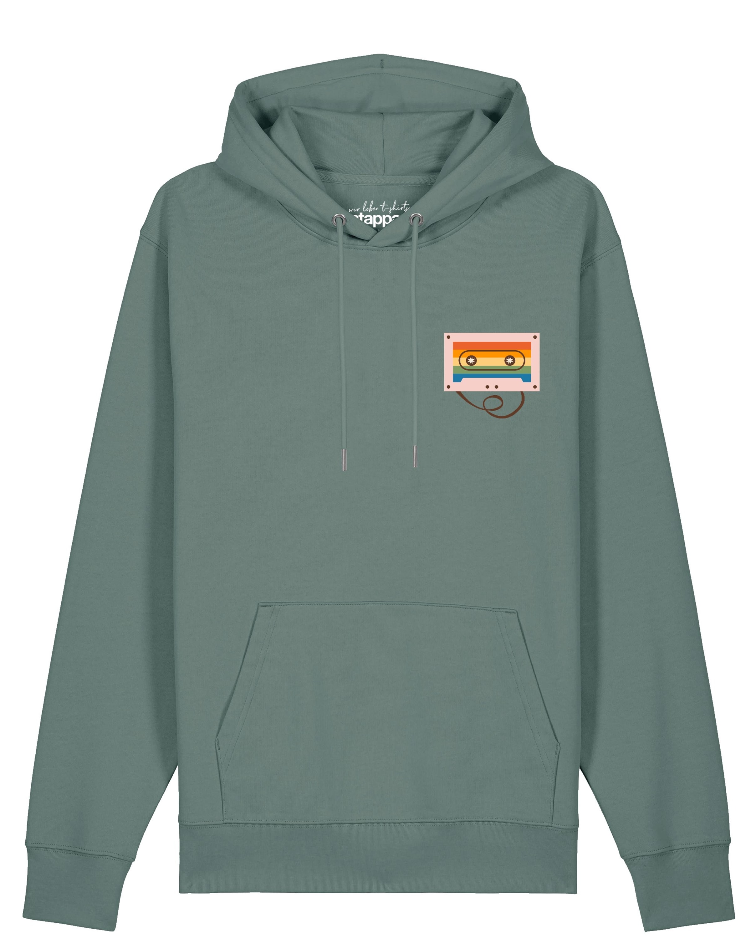 Felpa 'Rainbow Cassette' in XXL Watapparel di colore beige / giallo / verde / arancione, Visualizzazione prodotti