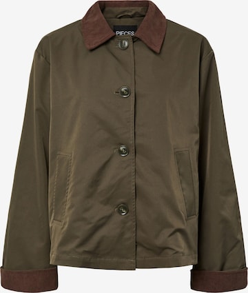PIECES Overgangsjakke 'PCJorma' i grøn: forside