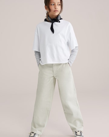 WE Fashion Baggy Jeans in Groen