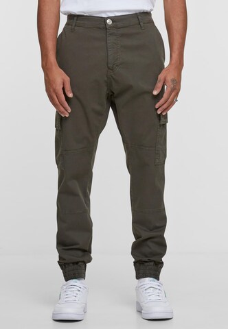 Tapered Jeans cargo di 2Y Premium in verde: frontale