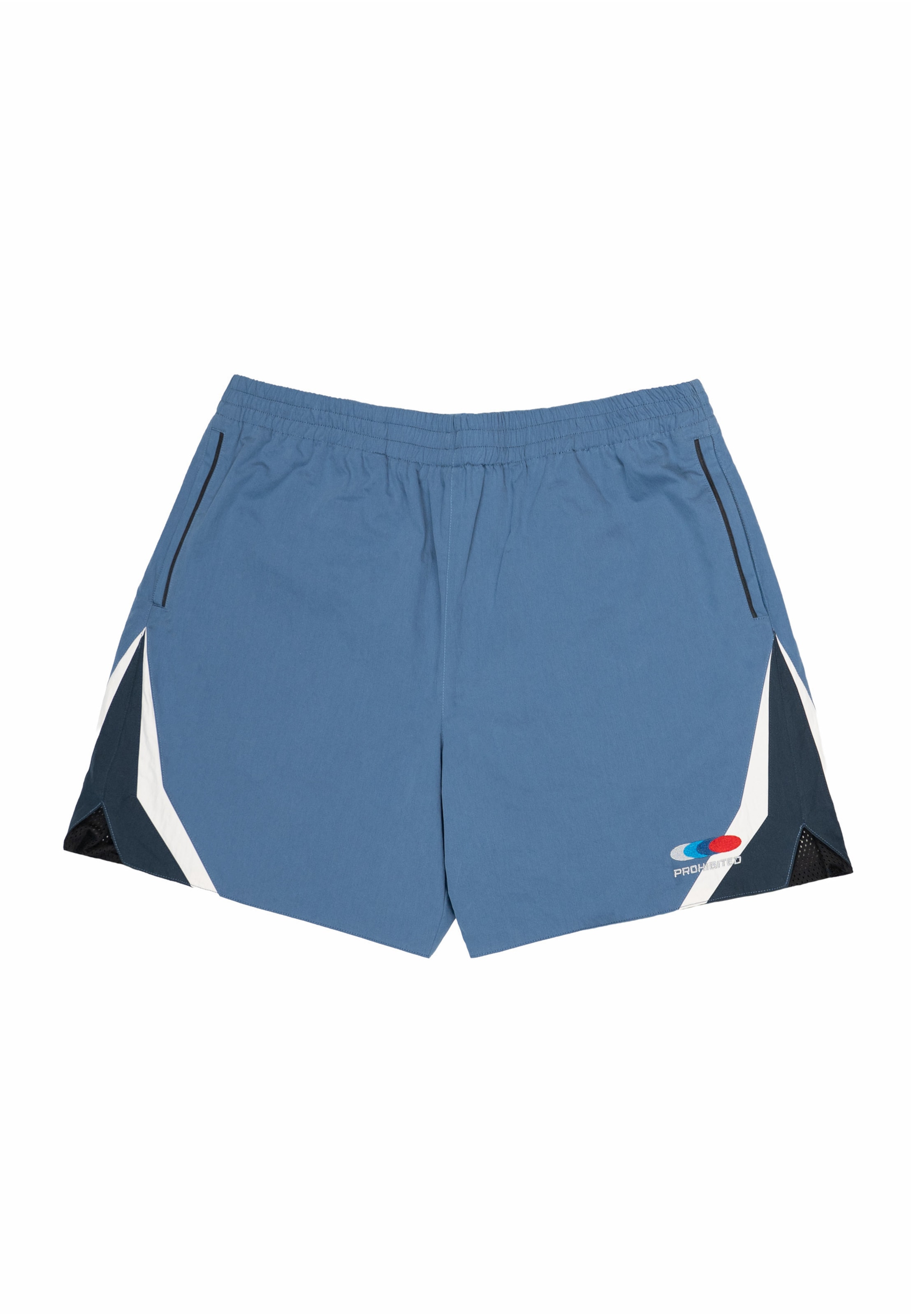 Prohibited Regular Sportshorts 'Racer' in Blau: Vorderseite