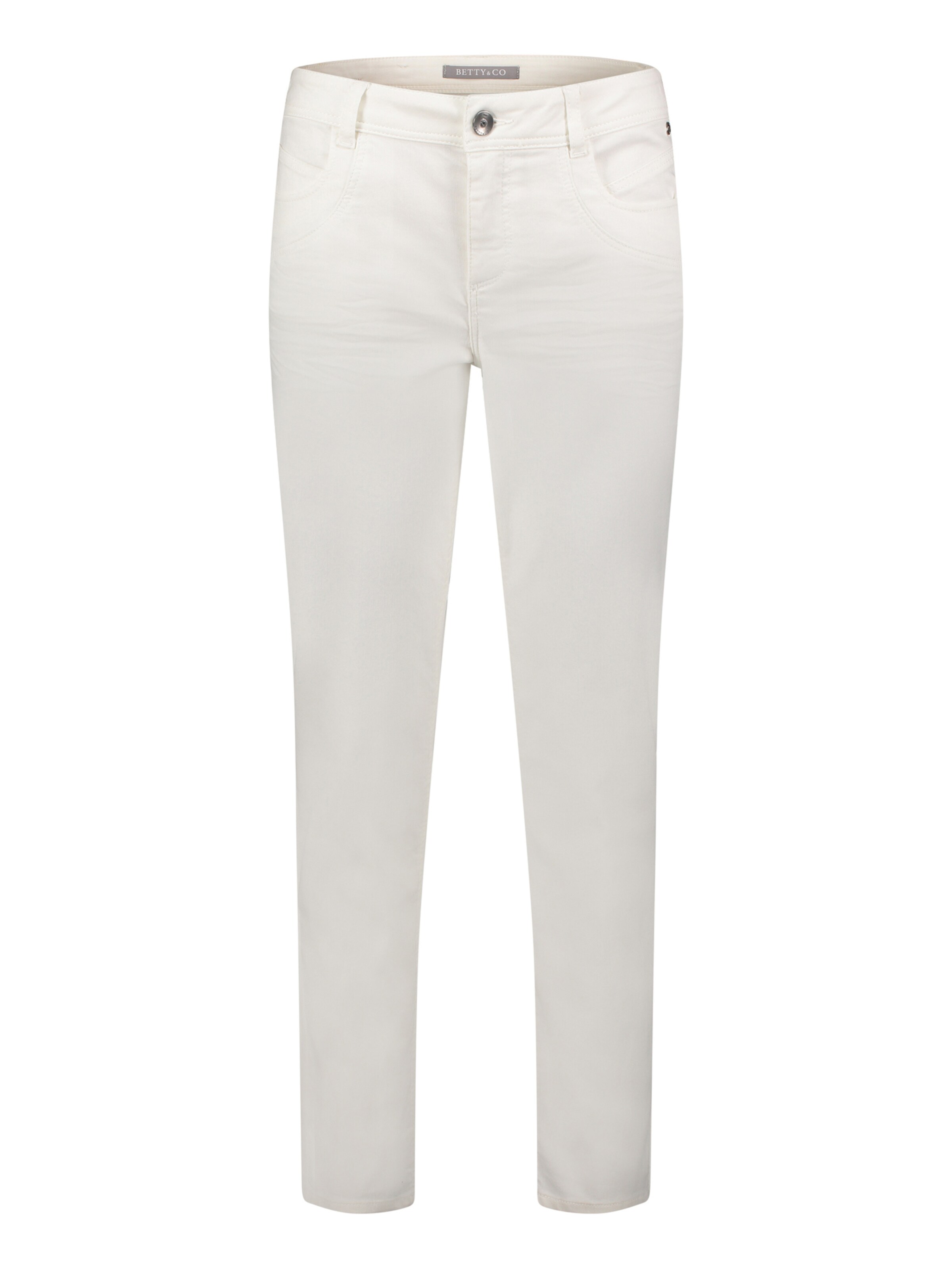 Betty & Co Slimfit Jeans in Wit: voorkant