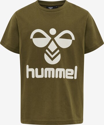 Hummel Shirt 'Tres' in Groen: voorkant