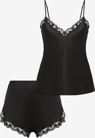 Simone Perele Pyjama 'Love Me' in Schwarz: Vorderseite