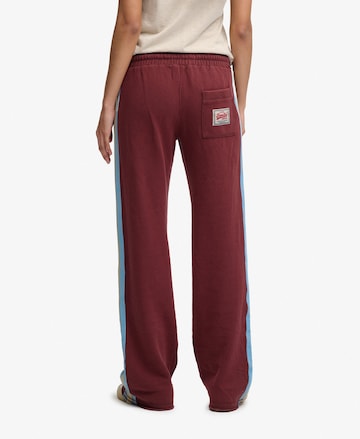 Superdry & Co Wide leg Broek in Bruin