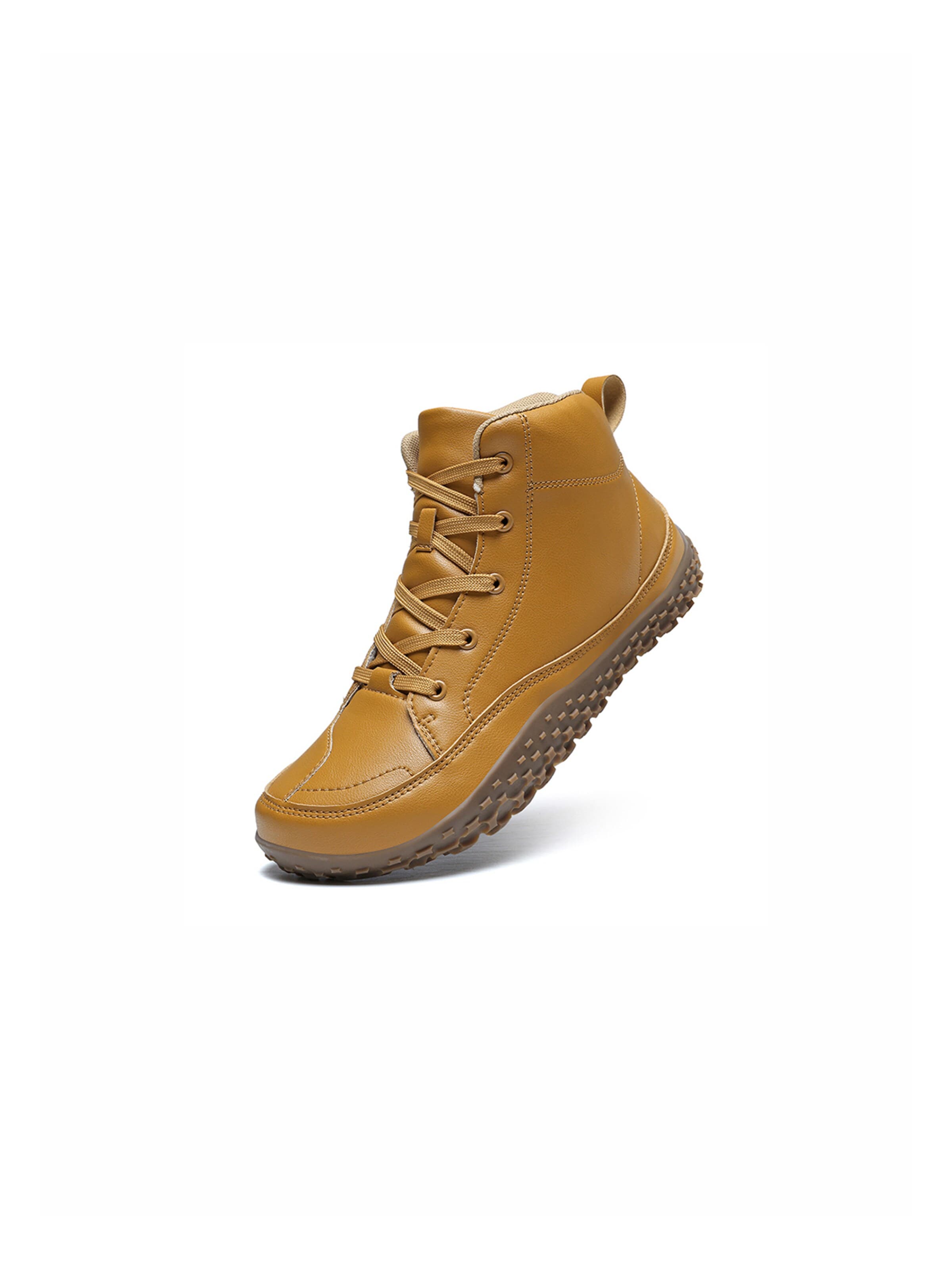 DOTALES Lace-Up Boots 'DOTALES - Haven Barfußschuhe' in Brown: front