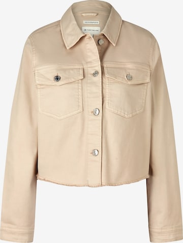 TOM TAILOR Between-season jacket in Beige: front