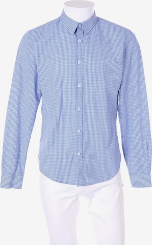 SMOG Co. Button Up Shirt in M in Blue: front