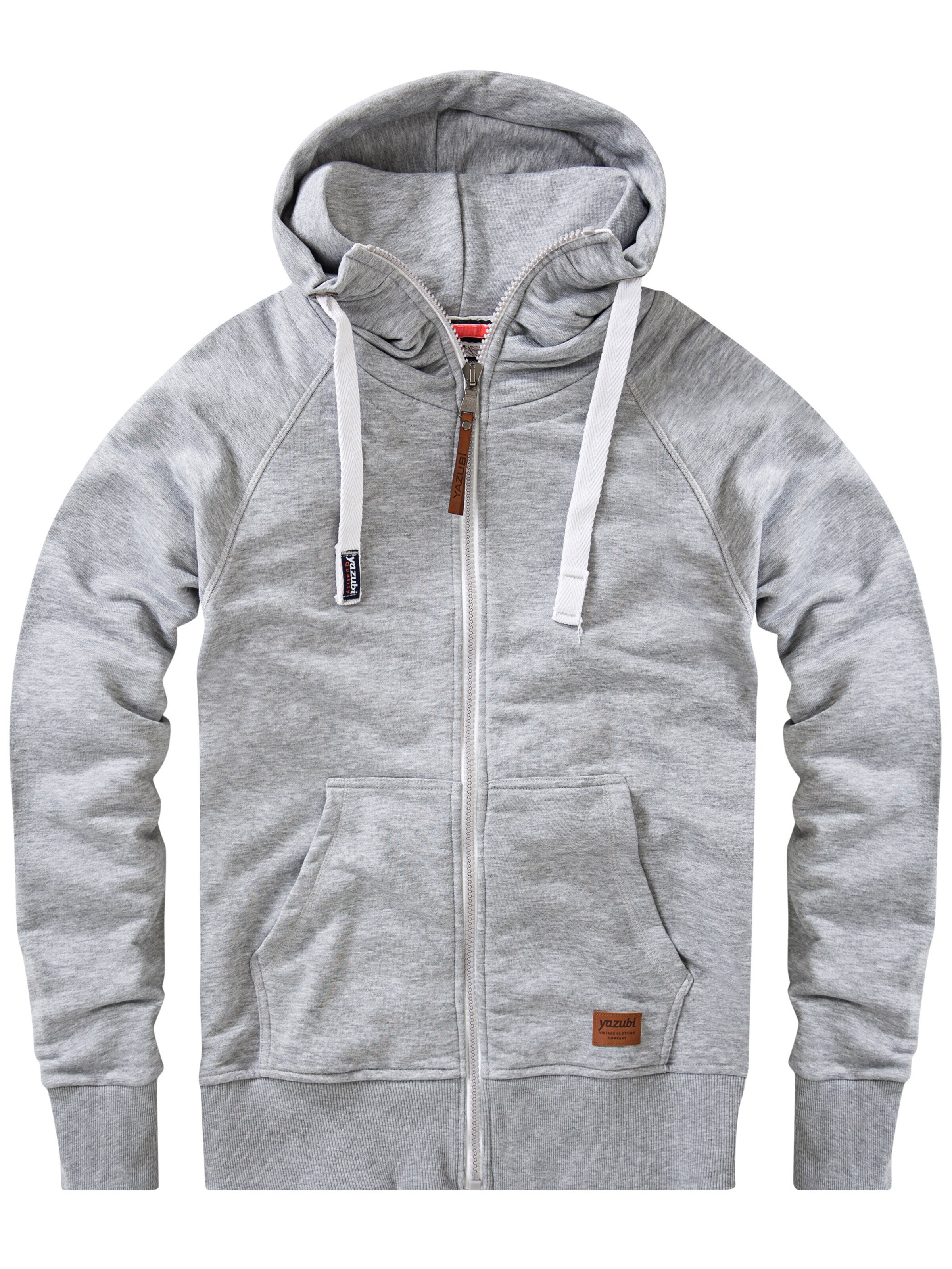 yazubi Sweatjacke 'Jacob'‌‌‌‌‌‌‌ in Grau