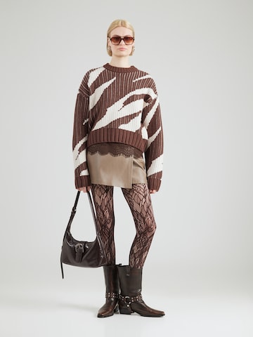 Jupe 'ONLASTRIA' ONLY en marron