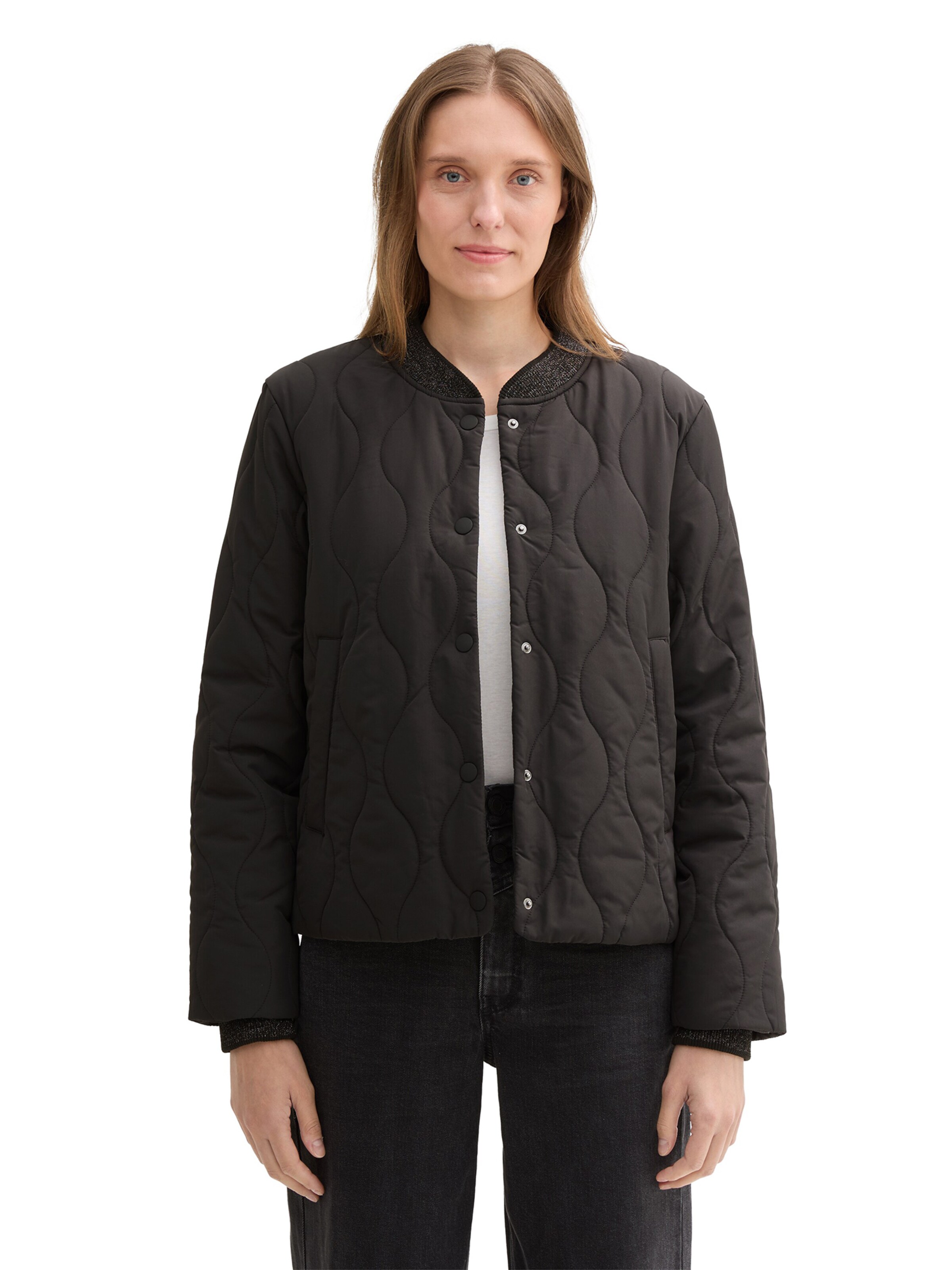 TOM TAILOR Jacke in Schwarz: Vorderseite