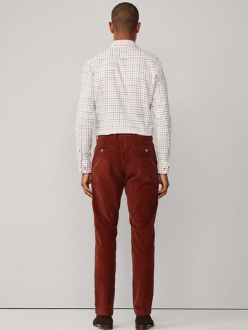 Coupe slim Pantalon chino 'Kensington' Hackett London en marron