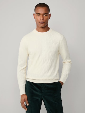 Hackett London Svetr – bílá: přední strana