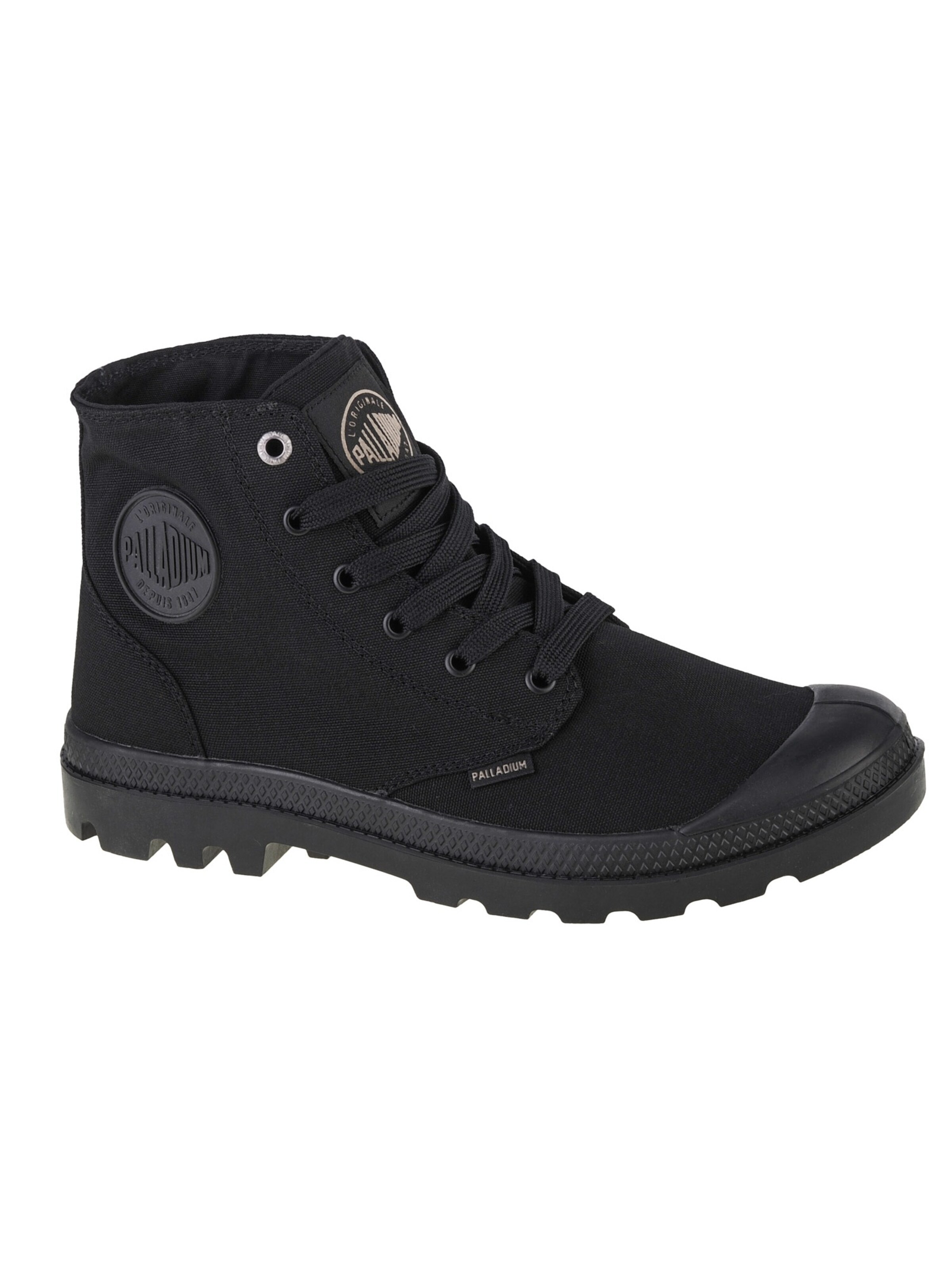 Palladium Sneakers hoog 'Palladium Mono Chrome' in Zwart: voorkant