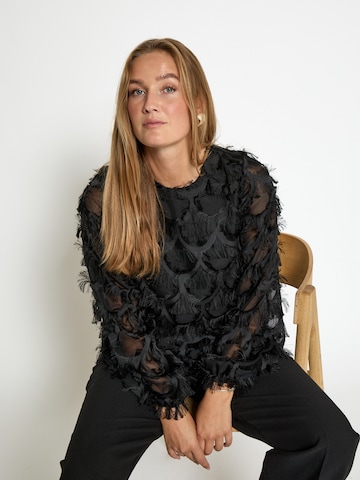 Peppercorn Bluse ' PCKylin Long Sleeve Blouse ' in Schwarz