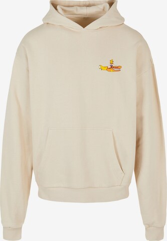 Merchcode Sweatshirt 'Yellow Submarine - Monster No.5' in Beige: voorkant