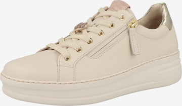 Baskets basses GABOR en beige : devant
