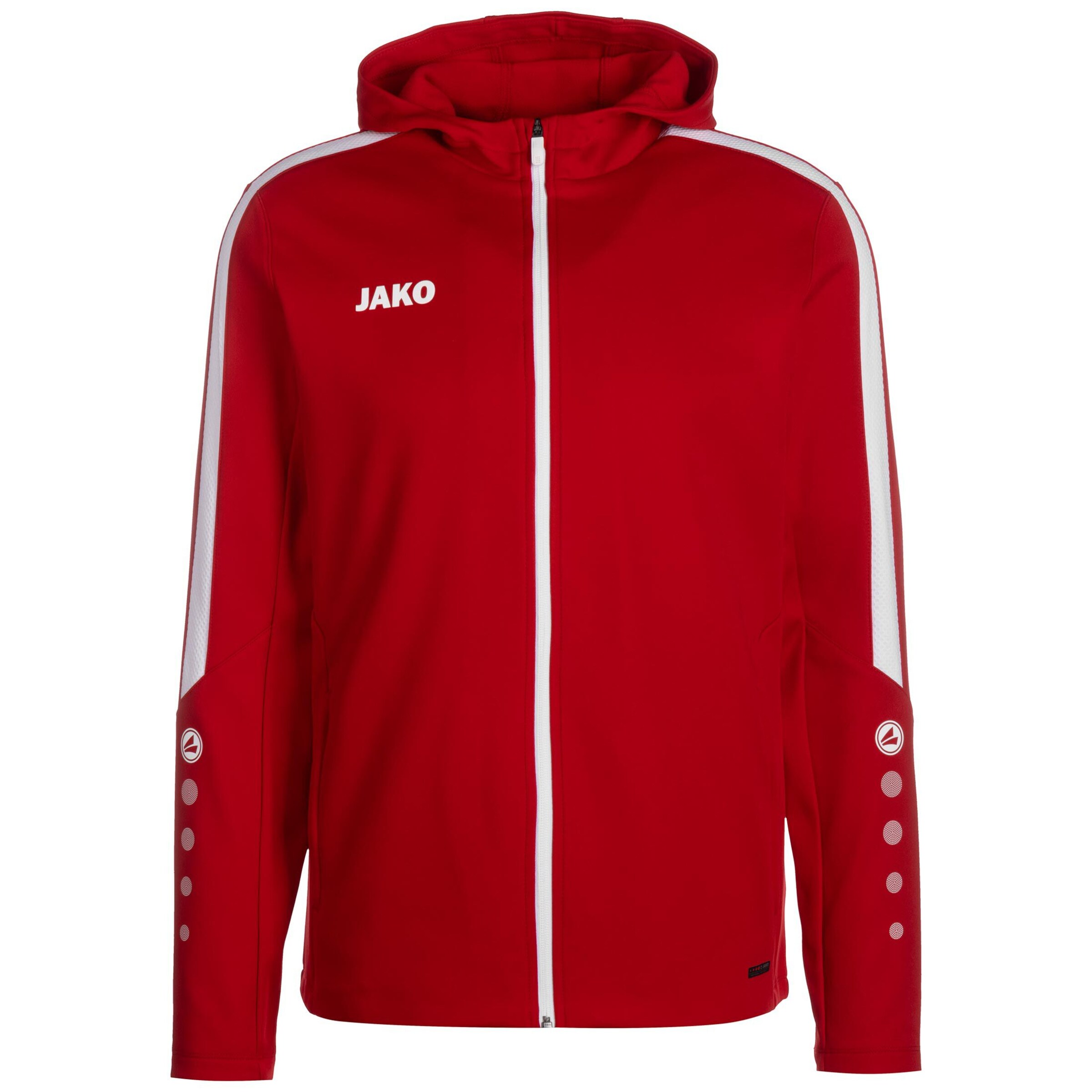 JAKO Sportjacke 'Power' in Rot: Vorderseite