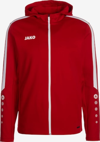 JAKO Athletic Jacket 'Power' in Red: front