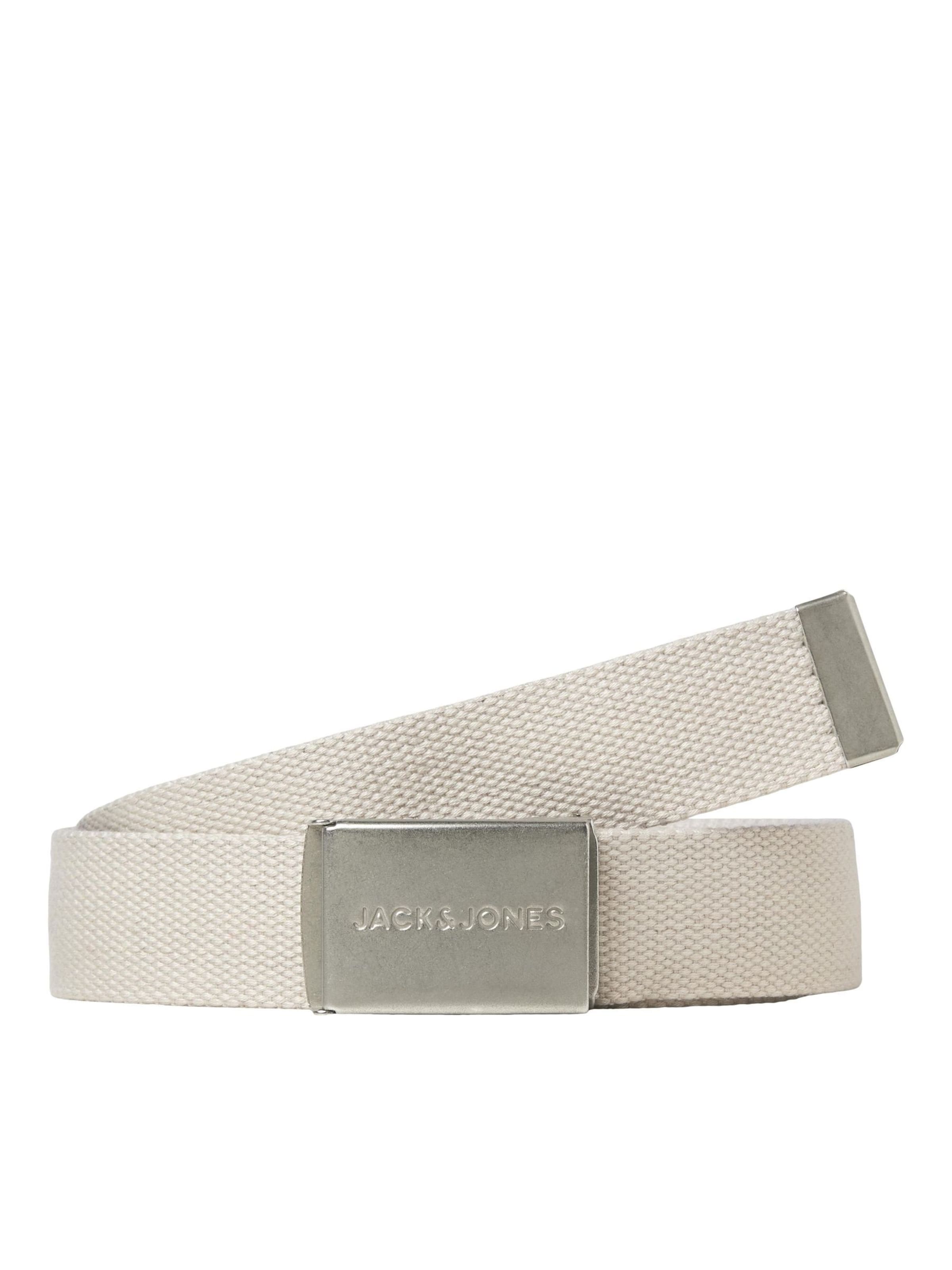 JACK & JONES Gürtel 'JACLondon' in Beige: Vorderseite