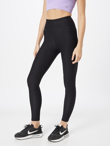 Slimfit Pantaloni sport 'Alma' de la Athlecia pe negru: față