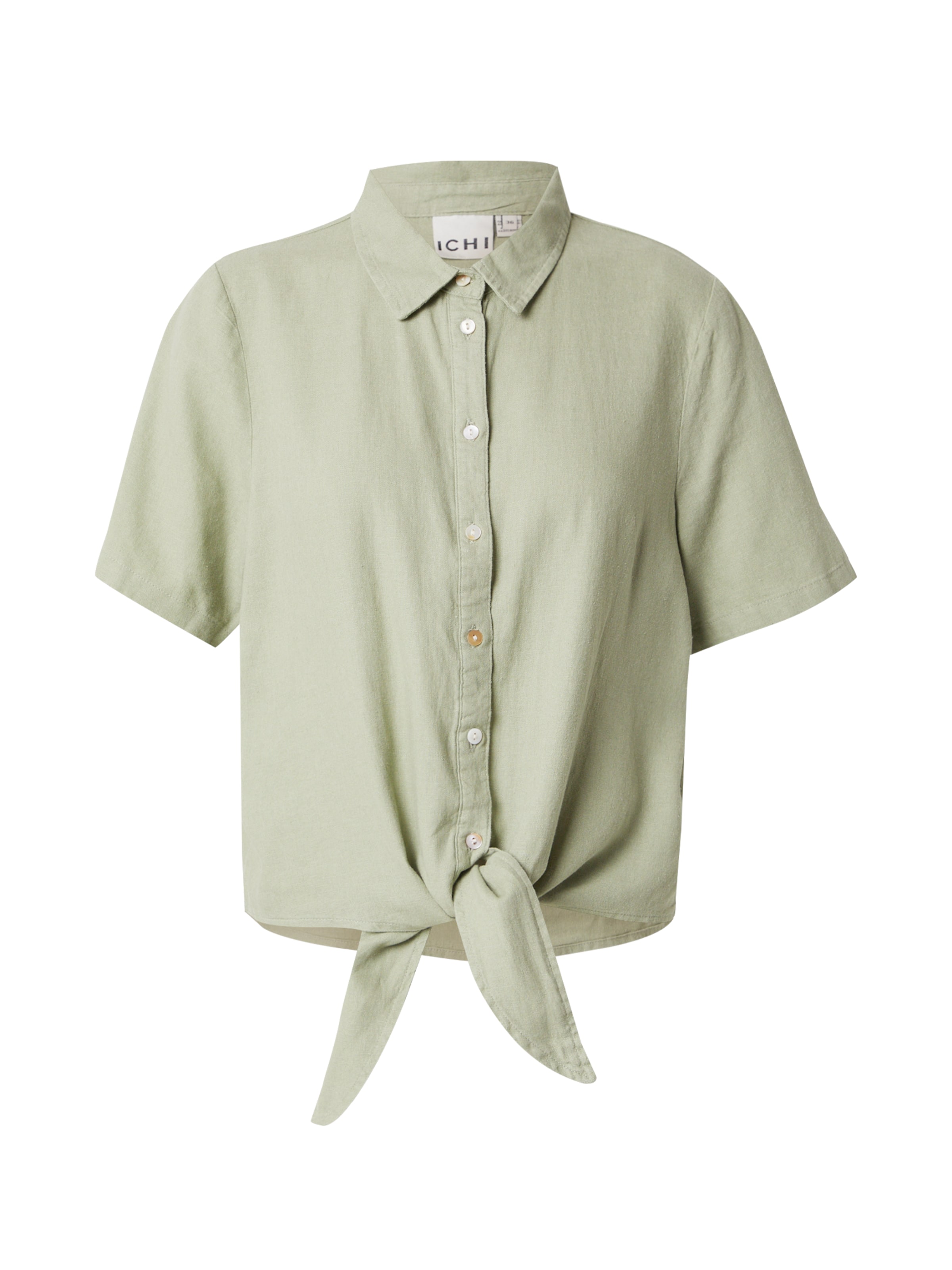 ICHI - Blusa 'IHLinno' en verde: frente
