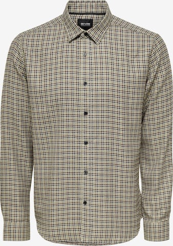 Only & Sons Button Up Shirt 'Tevin' in Grey: front