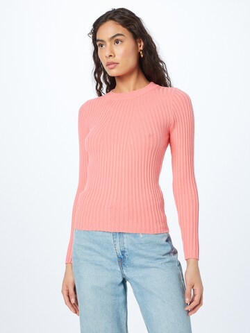PIECES Пуловер 'Crista' в розово: отпред