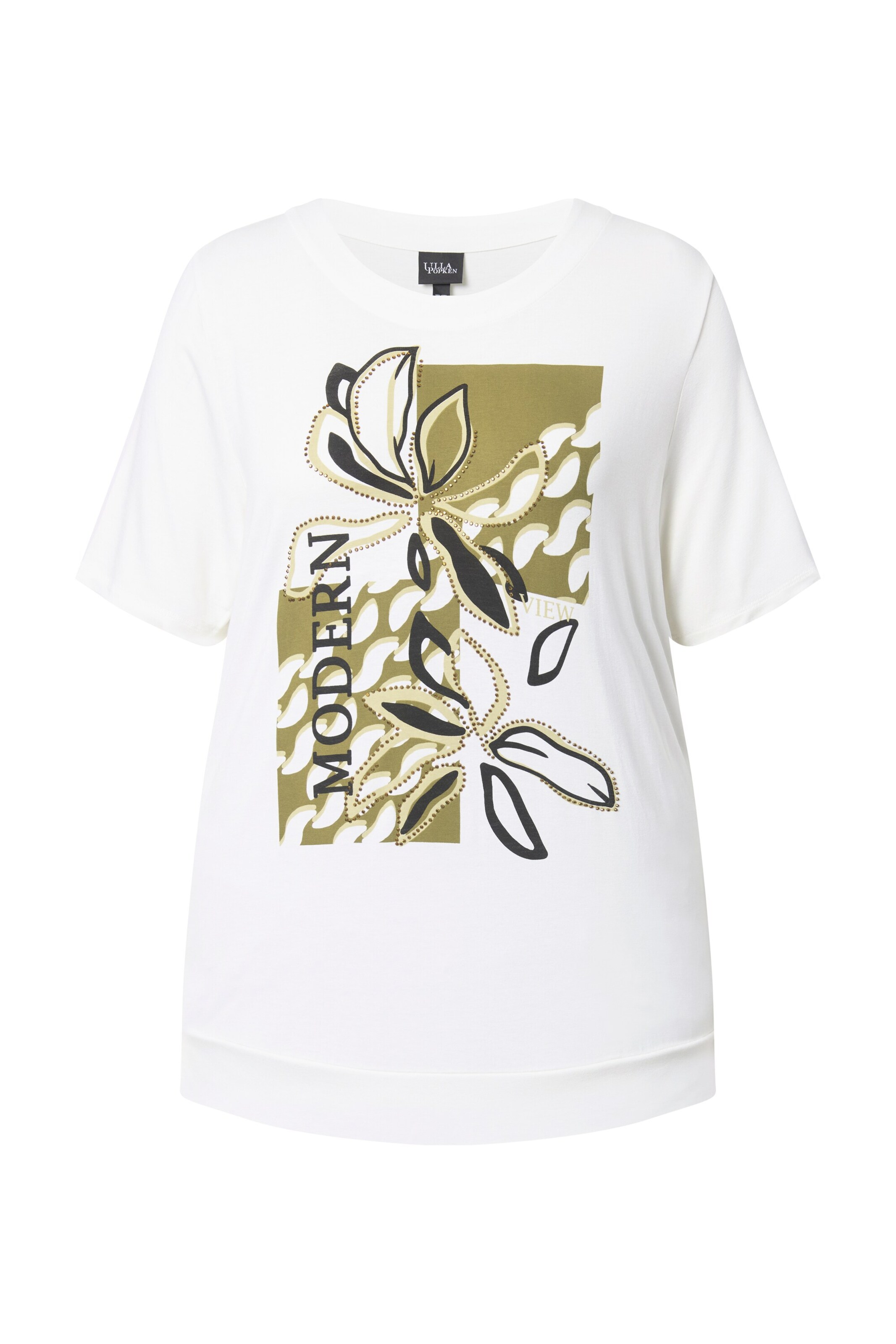 Ulla Popken Shirt in Weiß: Vorderseite