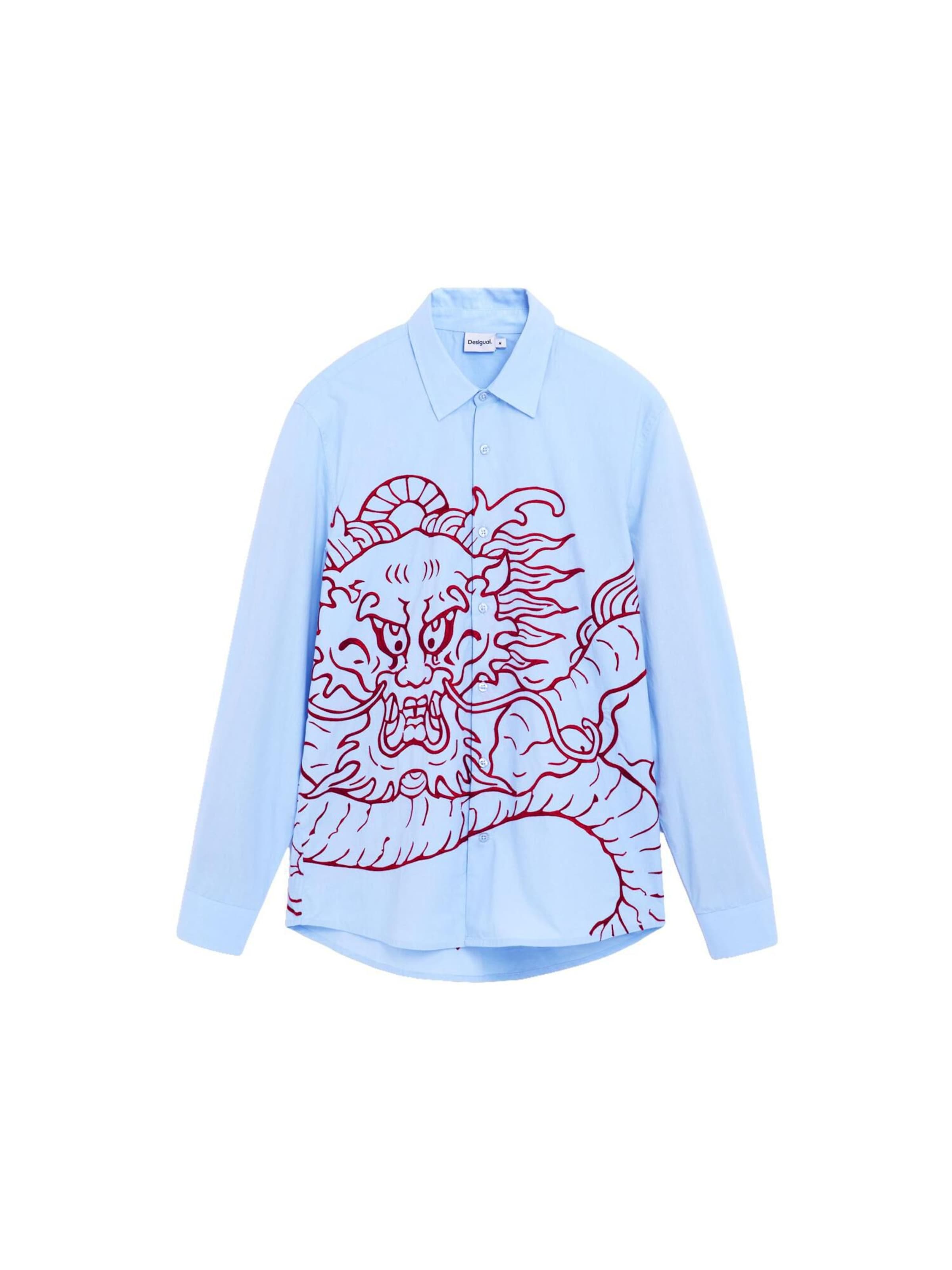 Desigual Regular fit Риза в синьо: отпред