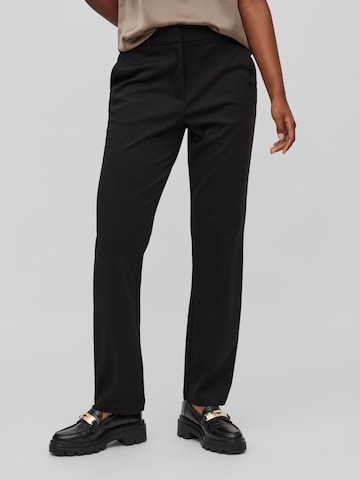 VILA Regular Trousers 'AMERONE' in Black: front