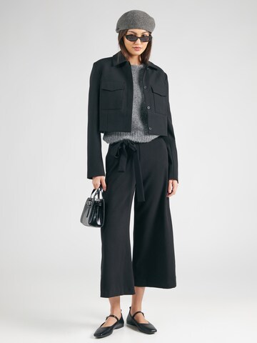 Wide Leg Pantalon 'WHISPER' FRENCH CONNECTION en noir