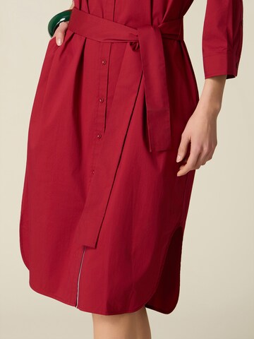 oltre - Vestido camisero en rojo