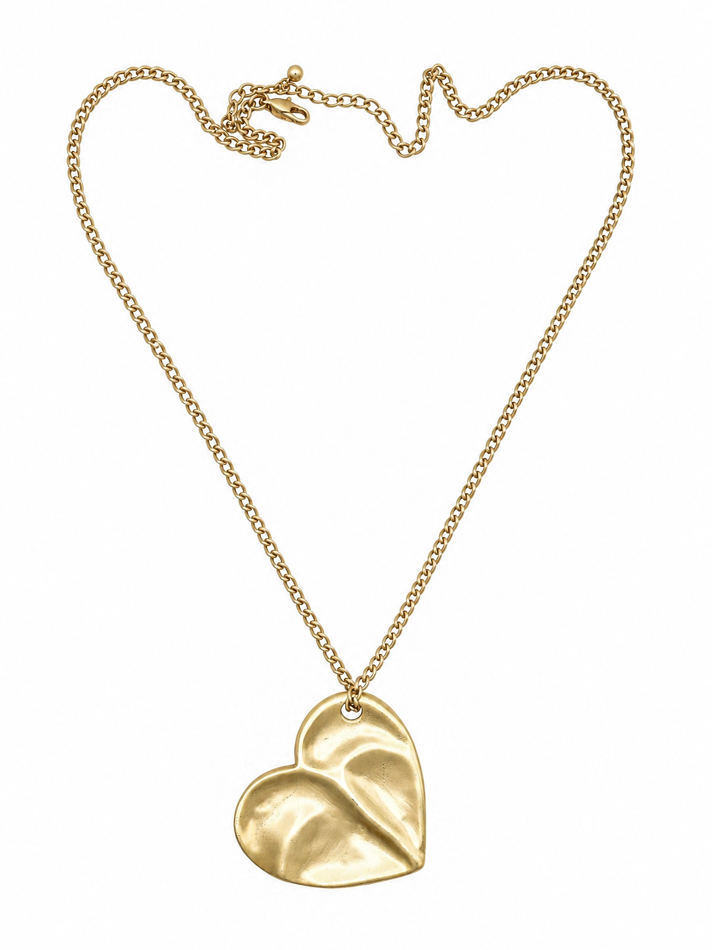COLLEZIONE ALESSANDRO Necklace 'Cuore' in Gold: front
