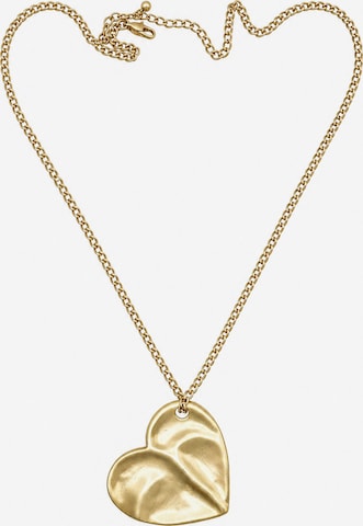 COLLEZIONE ALESSANDRO Necklace 'Cuore' in Gold: front