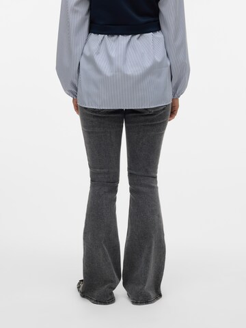 MAMALICIOUS Flared Jeans 'MLOSAKA' in Black